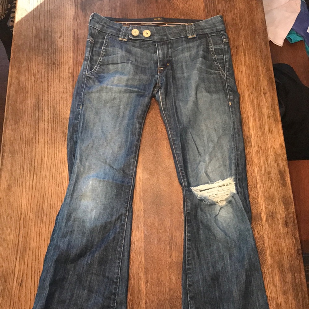 Slightly ripped jeans!